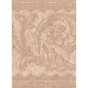 Scroll Acanthus Leaf Scroll Peach 10 Metre Border by Coloroll 117117