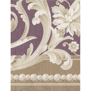 Scroll Burgundy / Gold Border by Coloroll 401865