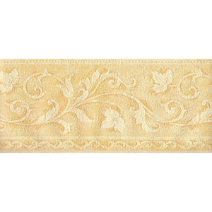 Leaf Trail Golden Yellow Textured Border by Grantil 118323