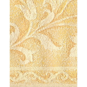 Leaf Trail Golden Yellow Textured Border by Grantil 118323