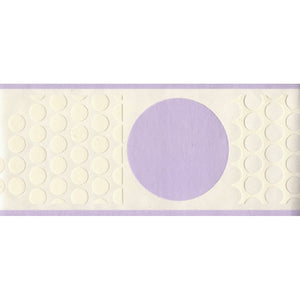 Retro Blocks & Circles Cream / Lilac Textured Border by Fine Decor B0013