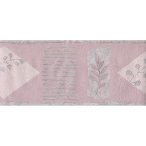 Evento Leaf Blush Pink Border by Rasch 478754