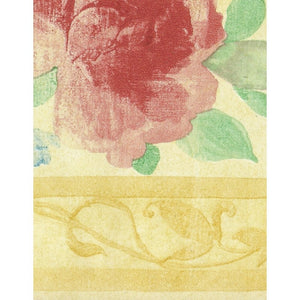 Palace Gardens Rose Lemon 10 Metre Vinyl Border by Fine Decor B5242