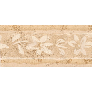 Style de Vie Floral Beige Border by Crown 42104