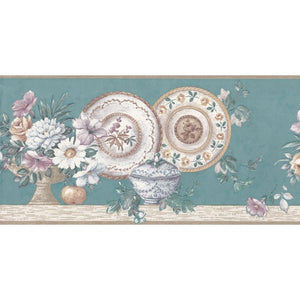 Pot Pourri Green Vinyl Border 265559 by Coloroll