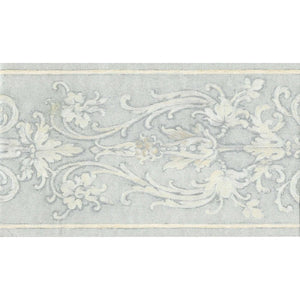 Belvedere Traditional Blue / Ivory Border by Crown 76265