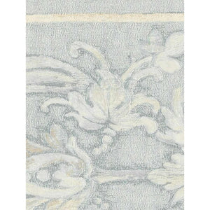 Belvedere Traditional Blue / Ivory Border by Crown 76265