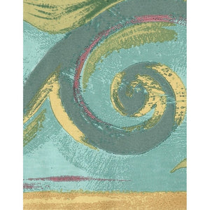 Marrakech Scroll Green Border by Crown 59215