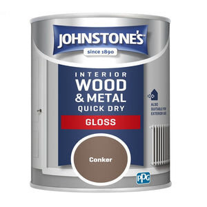 Conker Quick Dry Gloss - Johnstones Interior Wood & Metal Paint