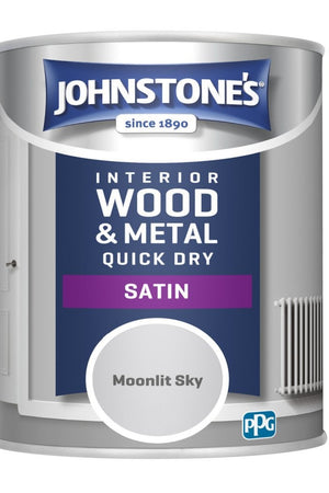 Moonlit Sky Quick Dry Satin - Johnstones Interior Wood & Metal Paint