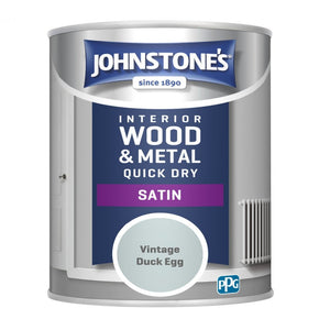 Vintage Duck Egg Quick Dry Satin - Johnstones Interior Wood & Metal Paint