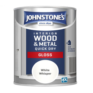 White Whisper Quick Dry Gloss - Johnstones Interior Wood & Metal Paint