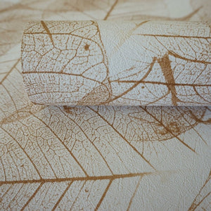 Leaves-Copper-Heavyweight-Wallpaper-by-Casa-Flair-Decor