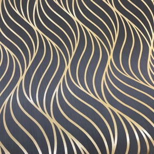 Maddox-Geometric-Wave-Black-Gold-Statement-Wallpaper-by-Holden-65263