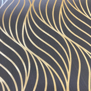 Maddox-Geometric-Wave-Black-Gold-Statement-Wallpaper-by-Holden-65263