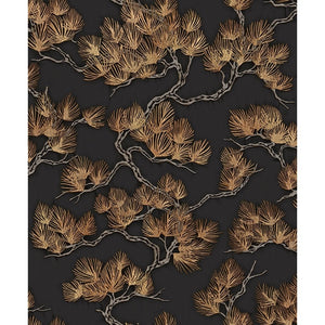 Wall-Fabric-Pine-Tree-Black-Gold-Wallpaper-by-design-id-WF121015