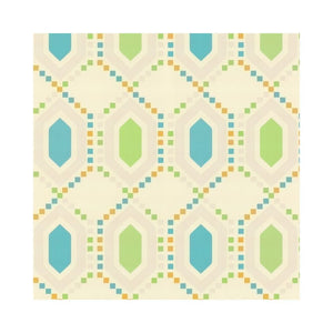 Mosaic-Geometric-Cream-Teal-Lime-Cushion-Vinyl-Wallpaper-by-PS-International-45025-20