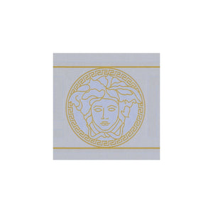Versace Home Greek Key Silver / Gold Luxury Wallpaper Border by AS Creation 93522-5