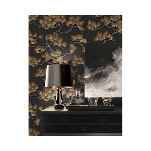 Wall-Fabric-Pine-Tree-Black-Gold-Wallpaper-by-design-id-WF121015