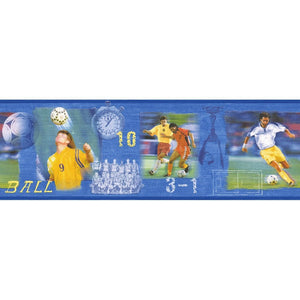 Football Blue Border by AS Creation 9460-10
