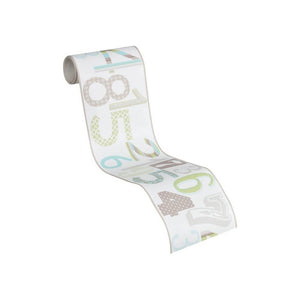 Kids Party Self Adhesive 123 Green / Blue Border by AS Creation 8956-22
