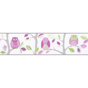 Kids Party Self Adhesive Owls Border by AS Creation 8955-16