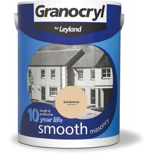 Sandstone Smooth Masonry Paint - Granocryl by Leyland