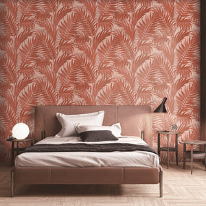 Grace-Tropical-Palm-Leaf-Orange-Beige-Wallpaper-by-design-id-GR322107