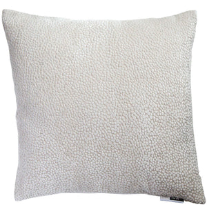 Bingham Cream Textured 43cm Square Cushion from Malini