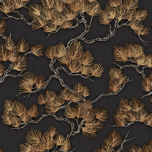 Wall-Fabric-Pine-Tree-Black-Gold-Wallpaper-by-design-id-WF121015