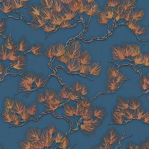 Wall-Fabric-Pine-Tree-Blue-Copper-Wallpaper-by-design-id-WF121017