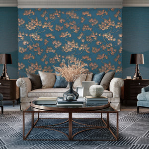 Wall-Fabric-Pine-Tree-Blue-Copper-Wallpaper-by-design-id-WF121017
