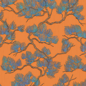 Wall-Fabric-Pine-Tree-Orange-Wallpaper-by-design-id-WF121016