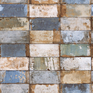 Natural-Faux-Brick-Effect-Blue-Gold-Wallpaper-by-design-id-NF232023