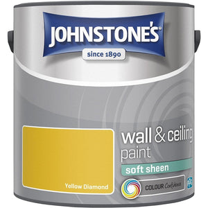 Yellow Diamond Soft Sheen Emulsion - Johnstones Wall and Ceiling Paint