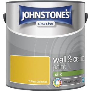 Yellow Diamond Silk Emulsion - Johnstones Wall and Ceiling Paint