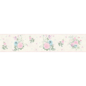 Djooz Shabby Chic White Floral Border by AS Creation 35876-5