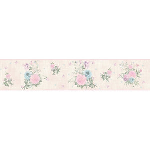 Djooz Shabby Chic Pink Floral Border by AS Creation 35876-1
