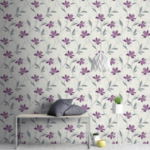 Lotus-Floral-Trail-Purple-Wallpaper-by-AS-Creation-3062-34