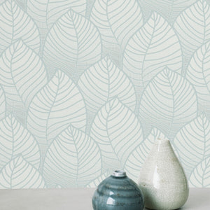 Orion-Beautiful-Leaves-Duck-Egg-Wallpaper-by-Grandeco-Vertical-Art-ON3002