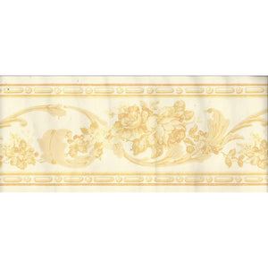 Bowland Manor Floral Lemon / Yellow Border By Surface Print Co 6659