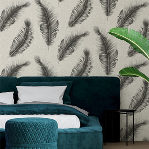Ciara-Feather-Wallpaper-Gunmetal-by-Belgravia-Decor-GB-4401
