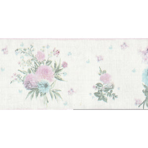 Djooz Shabby Chic White Floral Border by AS Creation 35876-5