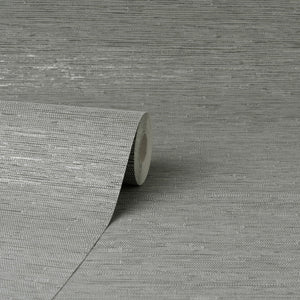 Miya-Grasscloth-Textured-Wallpaper-Grey-by-Fine-Decor-FD43155