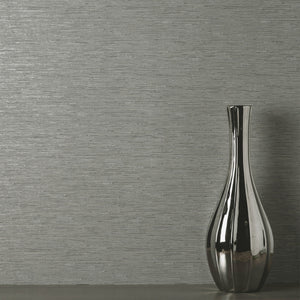 Miya-Grasscloth-Textured-Wallpaper-Grey-by-Fine-Decor-FD43155