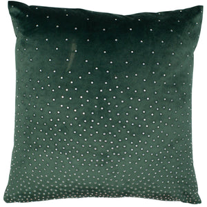 Zircon Green Diamante 45cm Square Cushion from Malini