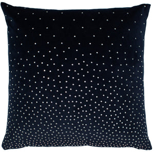 Zircon Navy Diamante 45cm Square Cushion from Malini