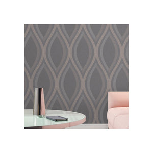 Strata-Wave-Charcoal-and-Rose-Gold-Wallpaper-by-Grandeco-A44502