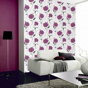 Rambling-Rose-Texture-Pink-Wallpaper-by-Erismann-6718-05