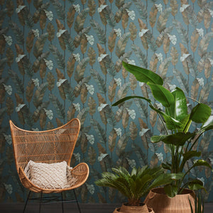 Lea-Bali-Banana-Palm-Leaf-Petrol-Green-Wallpaper-by-AS-Creation-39218-3